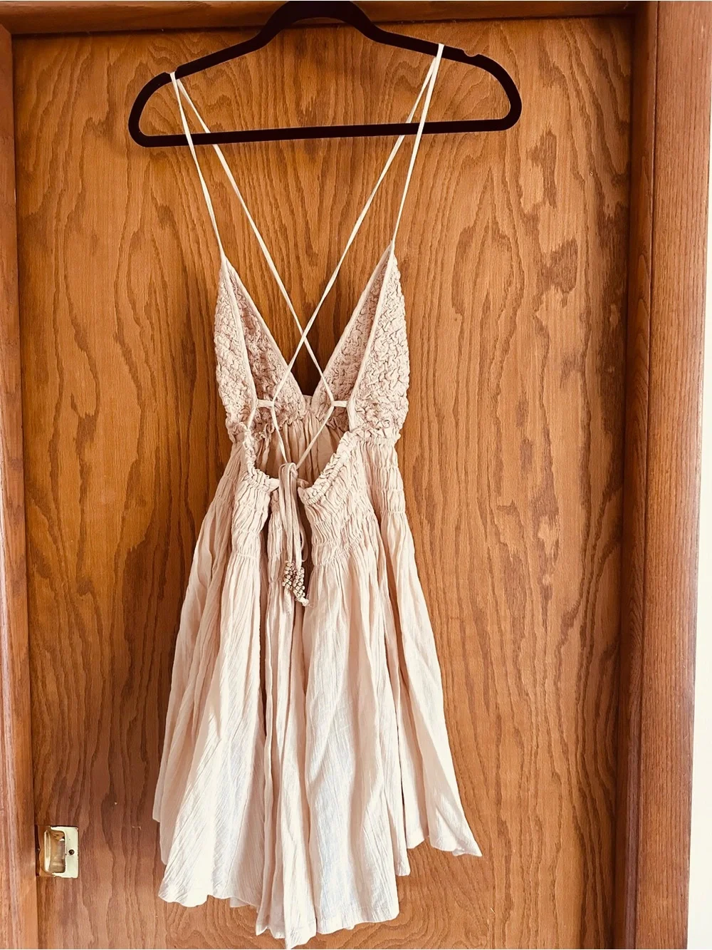Free People Forever Favorite Mini Dress Peach sands/beige - Picture 6 of 8